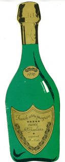 Paris Hilton Hotel French Wine Program Dinner Menu Champagne Bottle