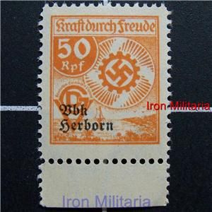 german Nazi KDF DSGV Revenue Stamp MNH Kraft Durch Freude Germany