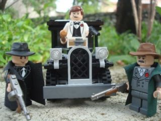 LEGO GANGSTERS CUSTOM MINIFIGS MAFIA WARS MOBSTERS WITH CAR SET