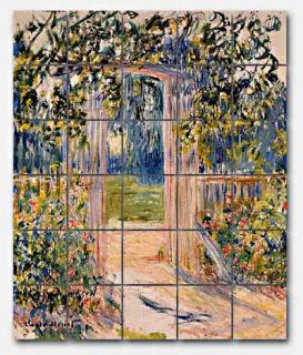 Monet The Garden Gate Ceramic Mural Backsplash Kitchen 22x26 in