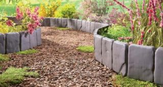 interlocking stone border garden trim set of 10 new