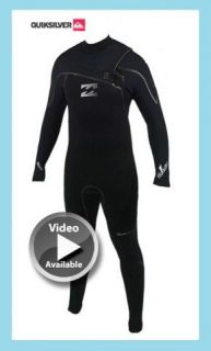 Billabong Revolution 4 3mm Wetsuit 2011 Chest Zip Solid Black