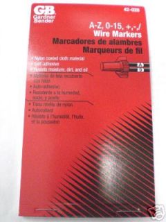 Gardner Bender Wire Markers 42 028 A Z 0 15
