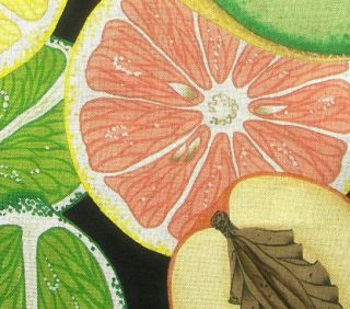 New Needlepoint Colorized Canvas Fruit Rug 33 5 x 46 5 Retail $275