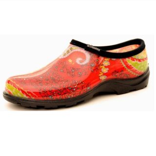 Sloggers Printed Garden Shoes Womens Paisley Red Sizes 6 10
