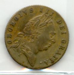 1768 George III Token in Memory of The Good Old Days