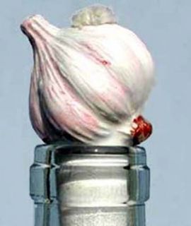 Wine Bottle Oil Lamp Ceramic Garlic Stopper Wicks