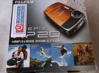 Fujifilm FinePix XP20 Orange 14 MP Digital Camera with 5x Optical Zoom