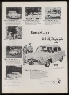 1951 George Burns Gracie Allen Photos Kaiser Car Ad