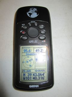 Great Used Garmin GPS 72 Marine Handheld GPS Receiver w/ Boat Mount