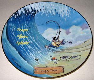 Gary Patterson Art of Fishing High Tide Hilarious Plate