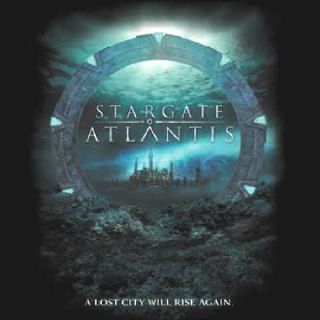 Stargate Atlantis Lost City Gate Logo T Shirt New
