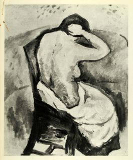  georges braque french modern art nude woman backside portrait 1907
