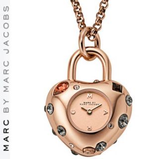 Marc Jacobs Dexter Glitz Baubles Watch Necklace $225