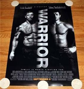 Warrior Poster One Sheet Tom Hardy Nick Nolte Edgerton