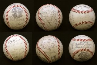 1938 Chicago Cubs Team Signed Baseball 23 Signatures