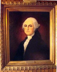  Portrait Oil Painting on Canvas Attributed to Gilbert Stuart