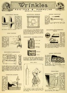 1928 Article Wrinkle Recipe Gernsback Brace Thermos Bottle Screw