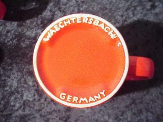 Waechtersbach Germany Coffee Cider Mugs Mint Condition 3 3 4 Tall