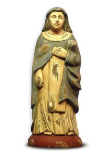 Saint Gertrude Wooden Saint Statue
