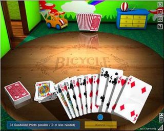 Bicycle Gin Rummy Card Game PC XP Vista Win7 New SEALED
