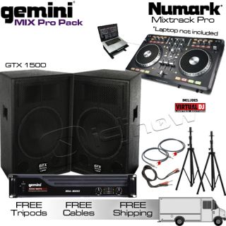  mixtrack pro gemini gtx 1500 xga 3000 dj equipment speaker pa system