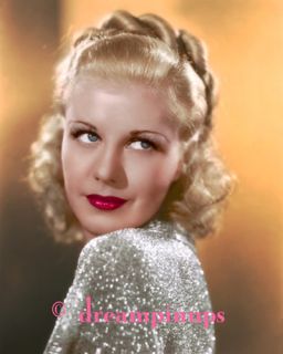 Ginger Rogers 1935 Glamour Color Portrait Glitter Belle