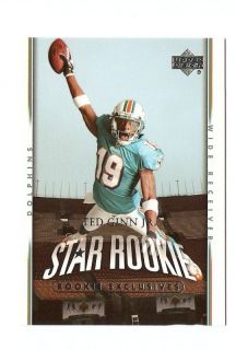 2007 Ted Ginn Jr Upper Deck Star Rookie Football Trading Card 281