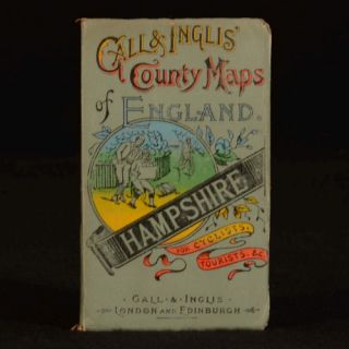C1895 Gall and Inglis County Maps of England Hampshire for Cyclists