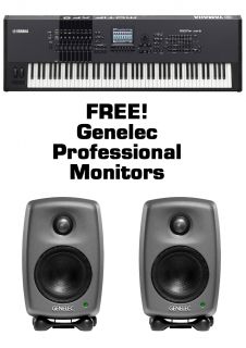 yamaha motif xf8 free genelec 6010a s premium synthesizer workstation
