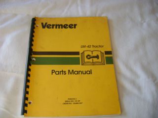  Vermeer LM 42 Tractor Parts Manual