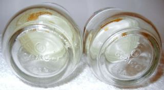 Gemco Vintage Salt & Pepper Shakers Harvest Gold Glass Plastic White