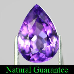 68 Ct. Pear Shape Natural Gemstone Purple Amethyst From Brazil