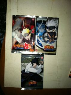Naruto Card Game Booster Pack SEALED All 3 Packs