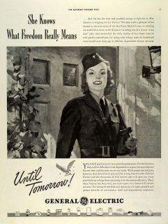  Motor Corps Woman World War II General Electric Appliances GE