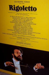 Rigoletto 1984 Sinopoli Bruson Rome Philips Holland 3LP Early Box Set