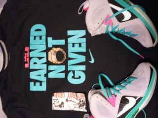  James south beach Nike New Earned Not Given Champ ring limited edition