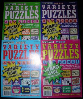 MERIT VARIETY PUZZLES & GAMES JUMBO Logic Sudoku Puzzle PENNY PRESS