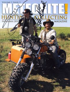 Geoff of Meteorite Men Meteorite Hunting Magazine Signed