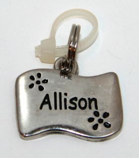 Allison Name Charm Necklace Keychain Ganz