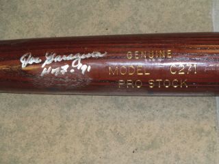 Joe Garagiola Cardinals Signed Game Bat Hall of Fame