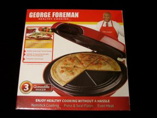 George Foreman Healthy Cooking Quesadilla Maker GFQ001