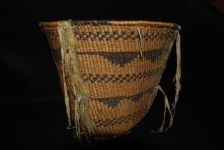 19th Century Apache Twined Burden Basket