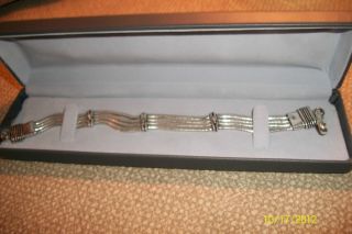 925 Sterling Silver Artisan Crafted 4 Strand Snake Bracelet