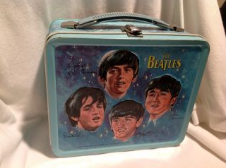 1965 66 Aladdin Beatles Metal Lunchbox