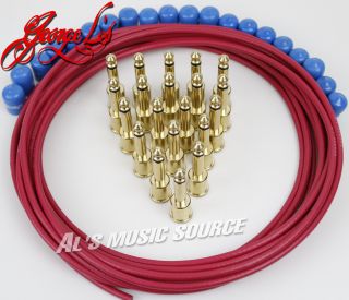 George Ls Brass Mega Guitar 155 Patch Cable Kit Fits Pedal Board