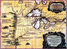 Large Map Vaugondy Quebec Canada La Nouvelle France XVIII Century