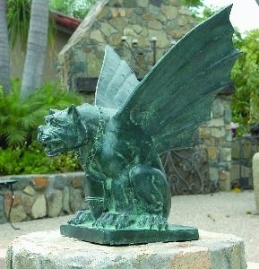 12 Bronze Garden Gargoyle Fantasy Statue Yard Art