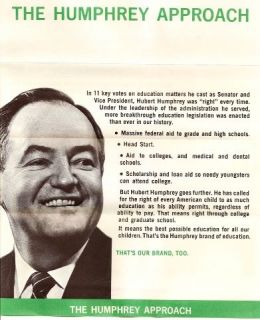 Humphrey Muskie 1968 Campaign Lot 6 Political Brochures