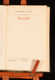  of george meredith first edition featuring a frontispiece of a sketch